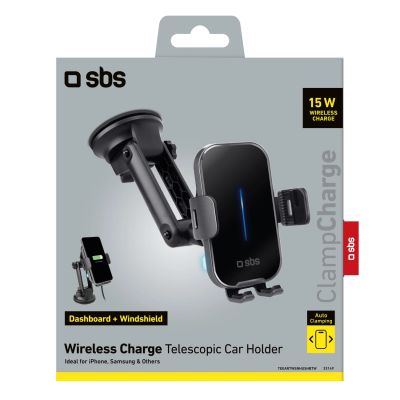 6. SBS TESUPEXTWIR15W 15W Wireless Charger Holder - Black