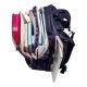 8. Herlitz Ultimate Blossom Backpack School Backpack Beige, Navy Blue (Navy) Polyester
