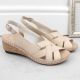19. Rieker W RKR682 comfortable leather sandals beige