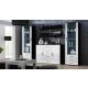 2. UNI chest of drawers black/white high gloss