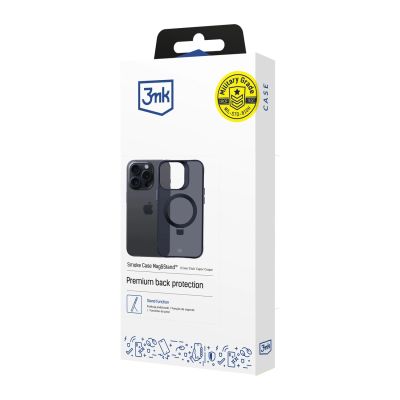 21. 3mk Smoke Case Mag&Stand for Apple iPhone 16 pro max - black