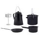 Esschert Design FF215 Camping Kitchen Utensil Set Black