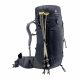 8. Deuter Aircontact Lite 40 + 10 black/graphite backpack