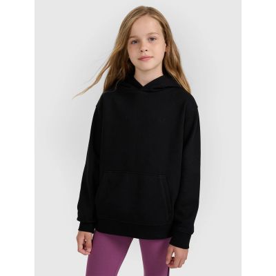 Girls' sweatshirt with hood, open, 4F 4FJWMM00TSWSF1862-20S