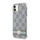 2. DKNY IML Checkered Mono Pattern & Printed Stripes MagSafe case for iPhone 11 / Xr - beige