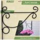 3. METAL PLANT HANGER, SWIRLS, ORNAMENT, BLACK, 26X28CM, KINZO