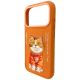 4. Nimmy Glasses Cool Cat Case for iPhone 17 Pro - Orange