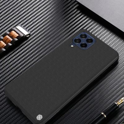 10. Nillkin Textured Case durable reinforced case with gel frame and nylon back for Samsung Galaxy M53 5G black