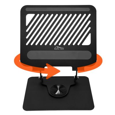 2. MEDIA-TECH ADJUSTABLE, ROTATABLE, ERGONOMIC LAPTOP STAND ROTO MT2662