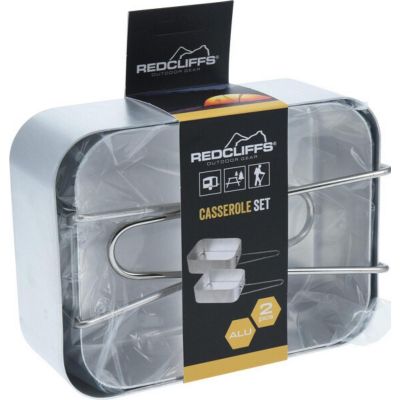 2. REDCLIFFS ALUMINUM CASSEROLE TIN 2-PIECE