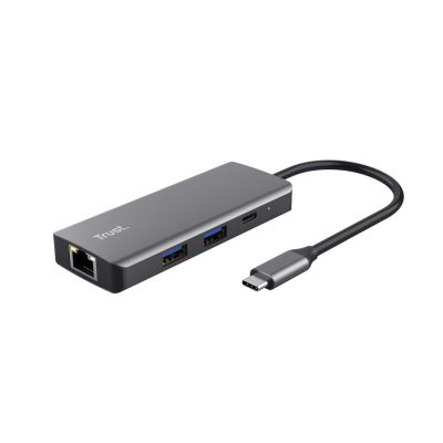 Trust DALYX 6-IN-1 USB-C Multi-Port Adapter Silver