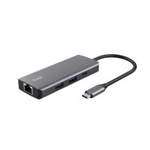 Trust DALYX 6-IN-1 USB-C Multi-Port Adapter Silver