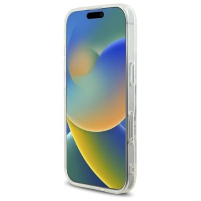 5. Guess IML Rhinestones MagSafe Case for iPhone 16 Pro - White