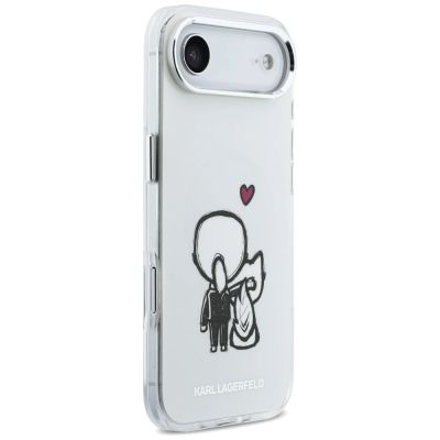 4. Karl Lagerfeld Karl & Choupette Back MagSafe Case for iPhone Air - Clear