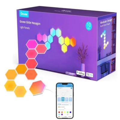 6. Govee H6061 Glide Hexa; LED panels; RGBIC