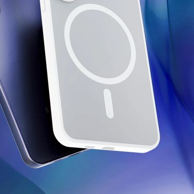 20. 3mk Smoke MagCase for Samsung Galaxy S25 - white-transparent