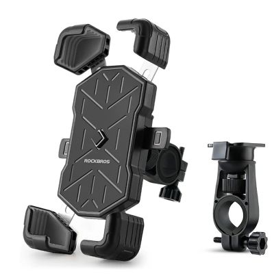 Rockbros HW-117 Handlebar Clamp Phone Holder - Black and Gray