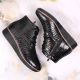 13. Black Insulated Patent Leather Wedge Ankle Boots Filippo