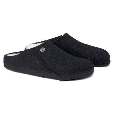 8. Birkenstock Zermatt Anthracite wool felt insulated slippers for women/men, regular size wide (1015090)