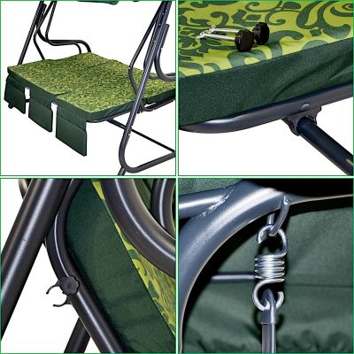 7. 3-SEAT GARDEN SWING LENA WITH MOSQUITO NET