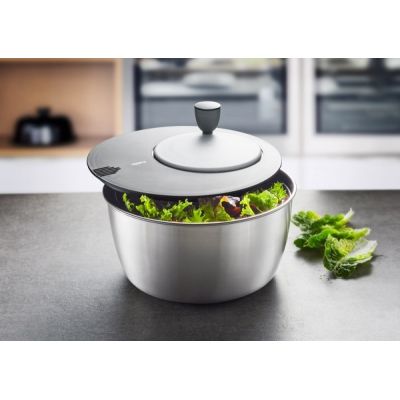 6. GEFU ROTARE G-28180 steel salad spinner