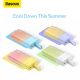 13. Baseus Popsicle 5200mAh 20W Powerbank with Built-in Lightning Cable (+ White Baseus Simple USB-C - USB-C 60W/20V/3A/30cm Cable) - Blue-Orange