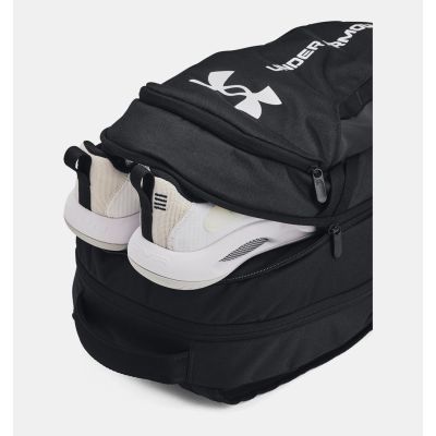 5. Under Armour UA Hustle 6.0 Backpack Hiking Backpack Black Polyester