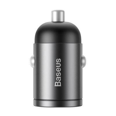 2. Baseus Tiny Star mini smart USB car charger 30W Quick Charge 3.0 gray (VCHX-A0G)