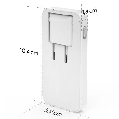 10. Hama GaN Charger 65W 2x USB-C 1x USB-A Foldable - White