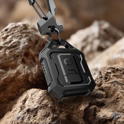 4. Tech-Protect Kevlar Pro Case for Apple AirTag 1/2 - Black