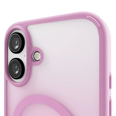 5. Puro Gradient MagSafe Silicone Case for iPhone 16 - Pink