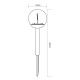 34. DECORATIVE SOLAR BALL LAMP 10X34.5CM