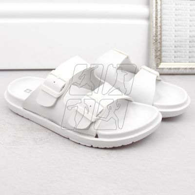 6. Big Star W INT2004B foam flip-flops with buckles, white