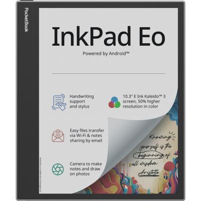 5. E-book PocketBook InkPad Eo 10.3" E-Ink Kaleido 3 64GB WI-FI Mist Gray