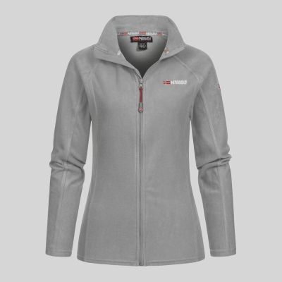 4. Geographical Norway TUG FZ LIGHT GREY DB LADY 268 Women's Fleece Jacket (WA1719F/GN-LIGHT GREY)