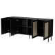 2. Jute chest of drawers 4D 202x39.5x85 black + calabria linoleum