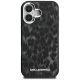 3. Karl Lagerfeld IML Leopard Pattern MagSafe Case for iPhone 16 - Black