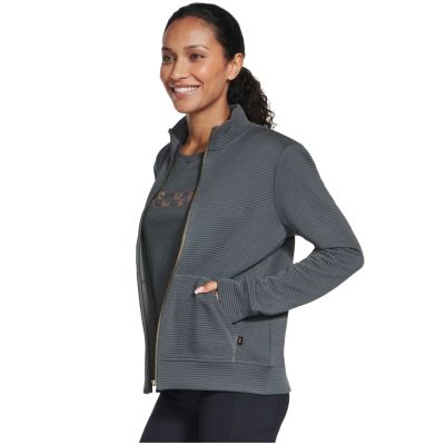 3. Skechers Go Walk Everywhere Full Zip Hoodless W3JA261-GNBK Green L