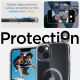 8. Spigen Ultra Hybrid Mag Case with MagSafe for iPhone 14 Plus - Clear Gray