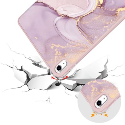 6. Tech-Protect SC Pen Case for iPad 10.9" 2022 - Pink Marble