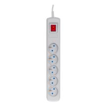 Activejet 5-pin/5-pin surge protector (10A; 2300W) 5m; gray