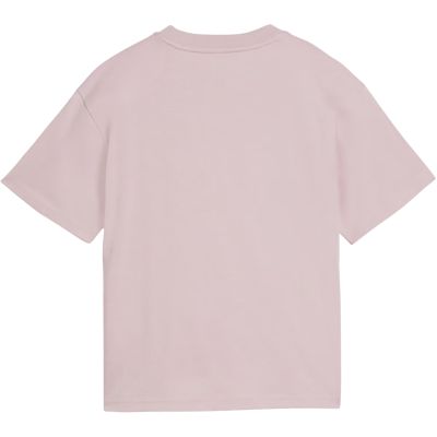 3. Puma Ess Centered Cat Logo Boxy Tee for Kids Pink 685131 49