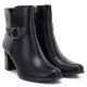 4. Women's insulated ankle boots with a block heel, black M.Daszyński SA125-32