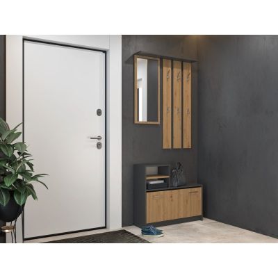 2. WARDROBE SHOE CABINET ANTHRACITE/ARTISAN