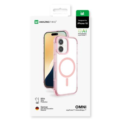 12. AmazingThing Omni Mag Case for iPhone 16 - Dark Pink