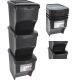 4. GARBAGE BINS 22 L SET 3 PCS ANTHRACITE
