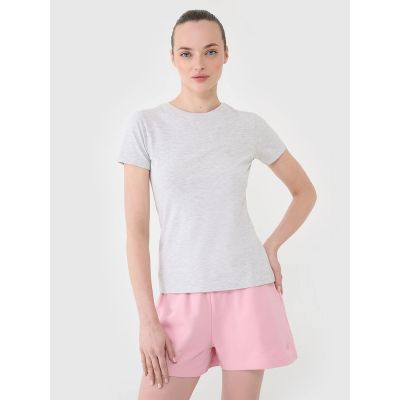 Slim plain women's T-shirt 4F 4FWMM00TTSHF2673-27M