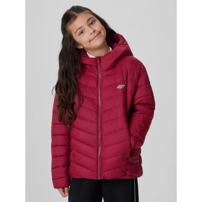 3. Girls' jacket with synthetic filling 4F 4FJRAW26TDJAF1054-60S