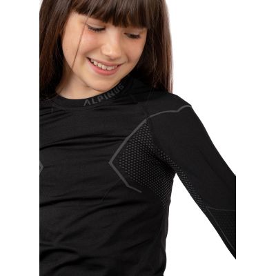 33. Alpinus Active Set thermal underwear black and gray Jr GT43204