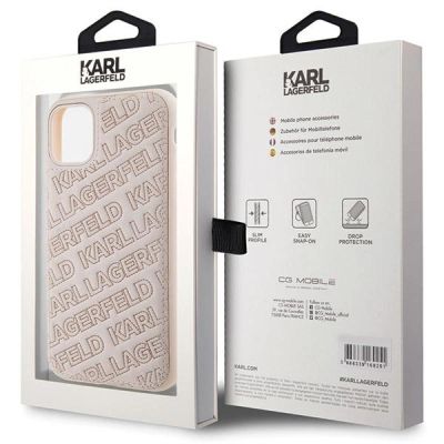 8. Karl Lagerfeld Quilted K Pattern case for iPhone 11 / Xr - pink